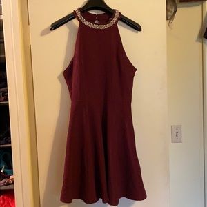 Maroon New Years dress